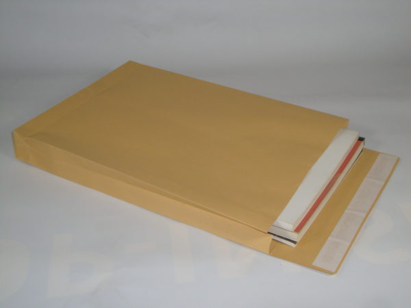 Akte enveloppen / monsterzakken, bruin 250 x 353 x 40 mm - Afbeelding 2