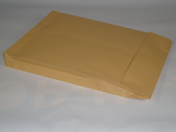 Akte enveloppen / monsterzakken, bruin 250 x 353 x 40 mm